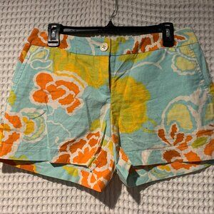 NEW Loft Ladies Orange, Cream, Turquoise & Chartreuse Shorts